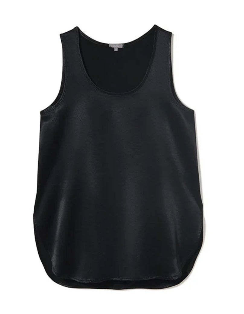 Black Satin Tank