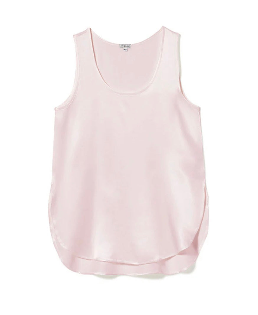 Pink Satin Tank