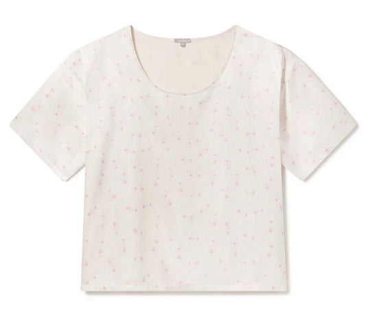 Floral Ditsy Satin Cap Sleeve