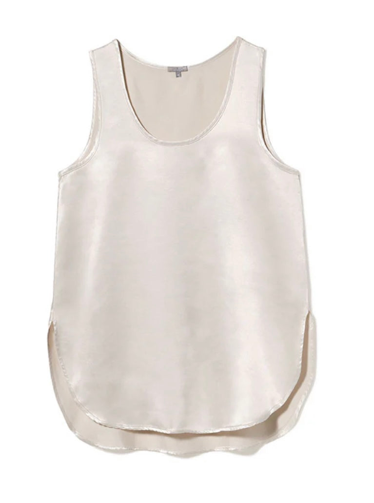 Eggnog Satin Tank
