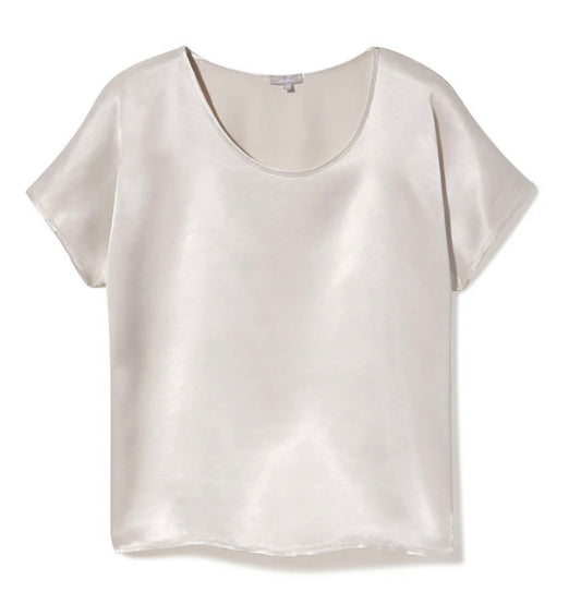 Eggnog Satin Cap Sleeve