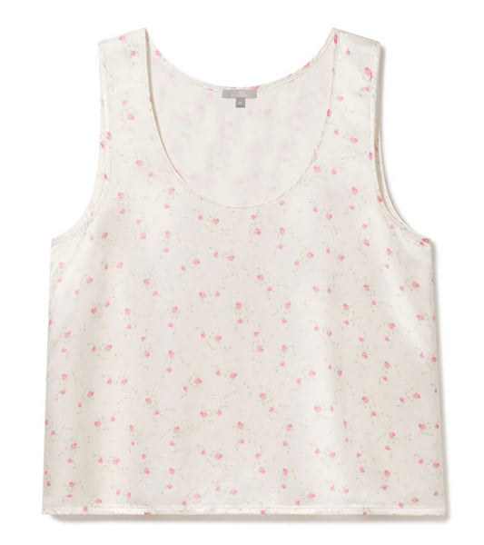 Floral Ditsy Satin Tank