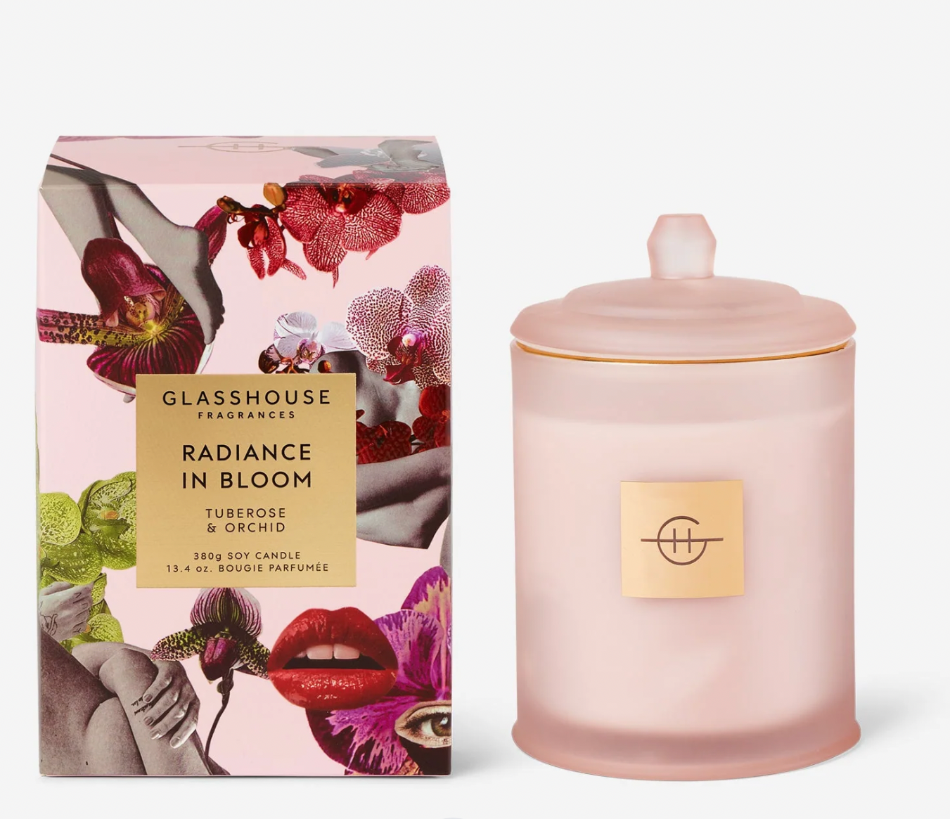 GLASSHOUSE Radiance in Bloom Candle  2.1 oz