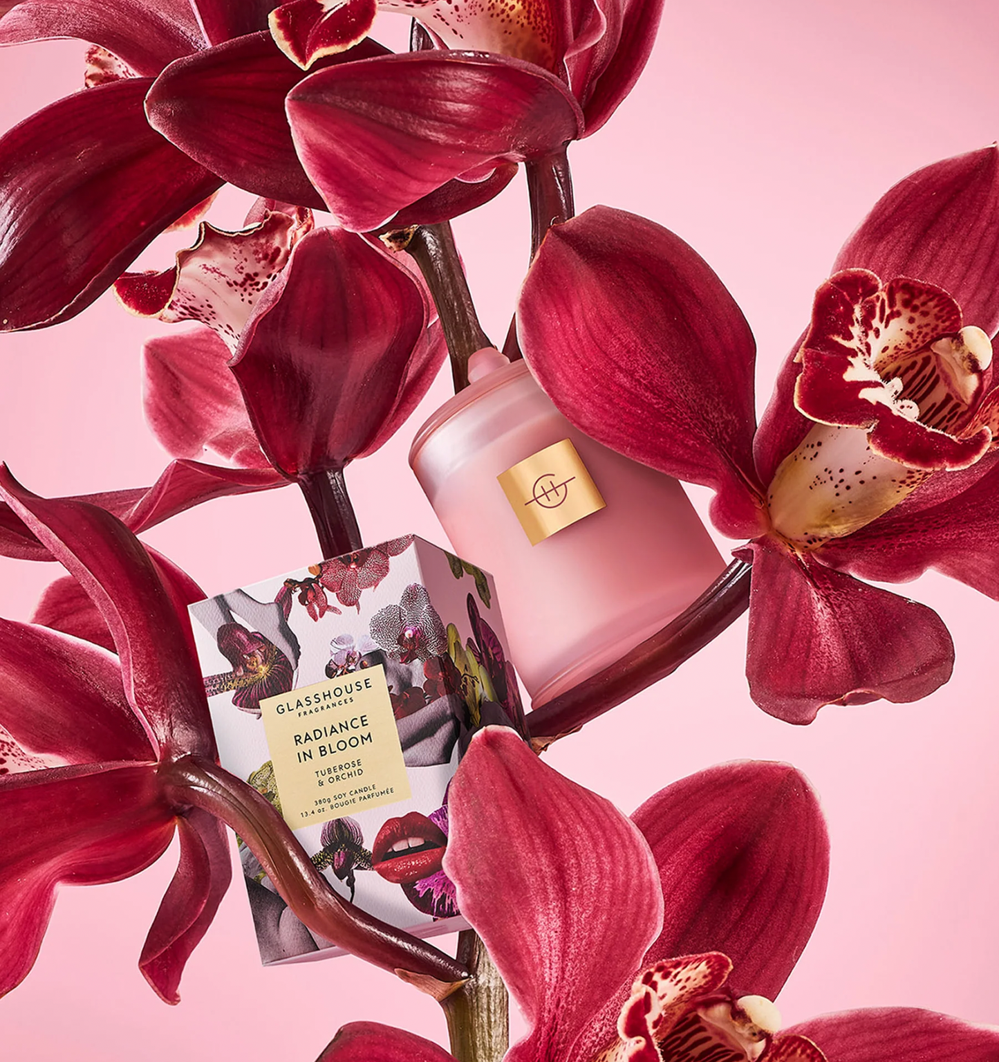 GLASSHOUSE Radiance in Bloom Candle  2.1 oz